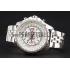 Breitling Bentley Chronograph White Dial Stainless Steel Strap