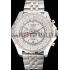 Breitling Bentley Chronograph White Dial Stainless Steel Strap