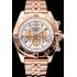 Breitling Chronomat 44 White Dial Rose Gold Bracelet  622518