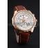 Replica Breitling Bentley Motors Speed Gold Case White Dial Brown Leather Bracelet 622233