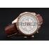 Replica Breitling Bentley Motors Speed Gold Case White Dial Brown Leather Bracelet 622233