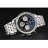 Swiss Breitling Navitimer Black Dial Stainless Steel Bracelet  622442