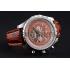 Breitling Bentley Mulliner Tourbillon Brown Dial Stainless Steel Case Brown Leather Strap  622727