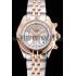 Breitling Chronomat Quartz Pearl Dial Rose Gold Bezel Stainless Steel Case Two Tone Bracelet