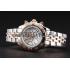 Breitling Chronomat Quartz Pearl Dial Rose Gold Bezel Stainless Steel Case Two Tone Bracelet