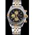 Breitling Chronomat Black Dial Stainless Steel And Gold Bracelet  622429