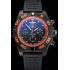 Cheap Swiss Breitling Chronomat 44 Raven Black And Orange Dial Black Case Black Rubber Strap