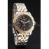 Breitling Colt Lady Black Dial Diamond Hour Marks Gold Bezel Stainless Steel Case Two Tone Bracelet