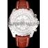 Replica Breitling Bentley Motors T Stainless Steel Case White Dial Brown Leather Bracelet 622234