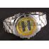 Breitling Certifie Yellow Dial Stainless Steel Strap Rose Gold Bezel Replica