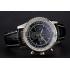 Breitling Navitimer World Black Dial Black Leather Bracelet  622513