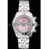 Breitling Chronomat Quartz Pink Dial Stainless Steel Case And Bracelet