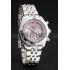 Breitling Chronomat Quartz Pink Dial Stainless Steel Case And Bracelet