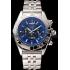 Breitling Chronomat 44 Blue Dial with Black Subdials Stainless Steel Bracelet  622508