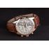 Breitling Transocean White Dial Brown Leather Strap Rose Gold Bezel