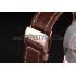 Breitling Transocean White Dial Brown Leather Strap Rose Gold Bezel