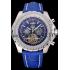 Breitling Bentley Mulliner Tourbillon Blue Dial Stainless Steel Case Blue Leather Strap  622726 Replica