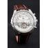 Breitling Bentley Mulliner Tourbillon White Dial Stainless Steel Case Brown Leather Strap  622729