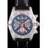 Swiss Breitling Chronomat Blue Dial with Black Leather Strap  621521