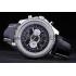 Breitling Bentley Chronograph Black Dial Black Leather Strap