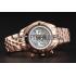 Breitling Chronomat Quartz Light Blue Dial Rose Gold Case And Bracelet Replica