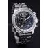 Breitling Professional Chronospace Black Dial Stainless Steel Bracelet  622505