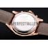 Cheap Breitling For Bentley Mulliner Tourbillon White Dial Rose Gold Case Brown Leather Strap