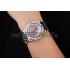 Breitling Colt Lady Pink Dial Diamond Hour Marks Stainless Steel Case And Bracelet