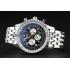 Breitling Navitimer Black Dial White Subdials Stainless Steel Case And Bracelet