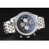 Breitling Navitimer Black Dial White Subdials Stainless Steel Case And Bracelet