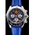 Breitling Chronomat Frecce Tricolori Blue Dial Stainless Steel Case Blue Leather Strap