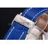 Breitling Chronomat Frecce Tricolori Blue Dial Stainless Steel Case Blue Leather Strap