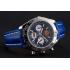 Breitling Chronomat Frecce Tricolori Blue Dial Stainless Steel Case Blue Leather Strap