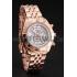 Breitling Chronomat Quartz Pearl Dial Rose Gold Case And Bracelet