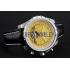 Breitling Bentley Mulliner Tourbillon Yellow Dial Stainless Steel Case Black Leather Strap  622730