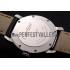 Cartier Ronde White Dial Diamond Hour Marks Stainless Steel Case Black Leather Strap