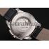 Cartier Calibre De Cartier Small Seconds Black And White Dial Stainless Steel Case Black Leather Strap