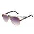 Cartier C Decor Purple Lenses Gold Frame Sunglasses 308285