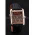 Cartier Tank MC Brown Dial Gold Case Black Leather Strap  622581