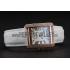 Cartier Tank MC Gold Diamond Case White Dial White Leather Strap  622169