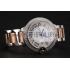 Swiss Cartier Ballon Bleu 46 MM Diamond Dial Diamond Case Rose Gold And Staineless Steel Bracelet 1453884