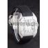 Swiss Cartier Santos Stainless Steel Bezel with Black Leather Strap  621524