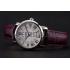 Cheap Cartier Ronde White Dial Stainless Steel Case Purple Leather Strap