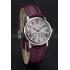 Cheap Cartier Ronde White Dial Stainless Steel Case Purple Leather Strap