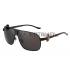 Cartier Screw And Panthere Decor Black Frames Black Lenses Sunglasses  308134