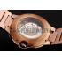 Swiss Cartier Ballon Bleu Two Timezone White Dial Rose Gold Case Rose Gold Bracelet 1453871