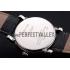 Cartier Rotonde Date Black Dial Stainless Steel Case Black Leather Strap