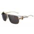 Cheap Cartier Screw And Panthere Decor Gold Frames Black Lenses Sunglasses  308135