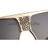 Cheap Cartier Screw And Panthere Decor Gold Frames Black Lenses Sunglasses  308135