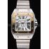 Swiss Cartier Santos De Cartier Galbee Yellow Gold and Steel Case Steel Bracelet   622643